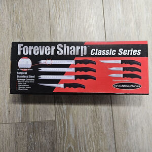 Forever Sharp Classic Series 12 Piece Knife Set Surgical Stainless Steel Blades